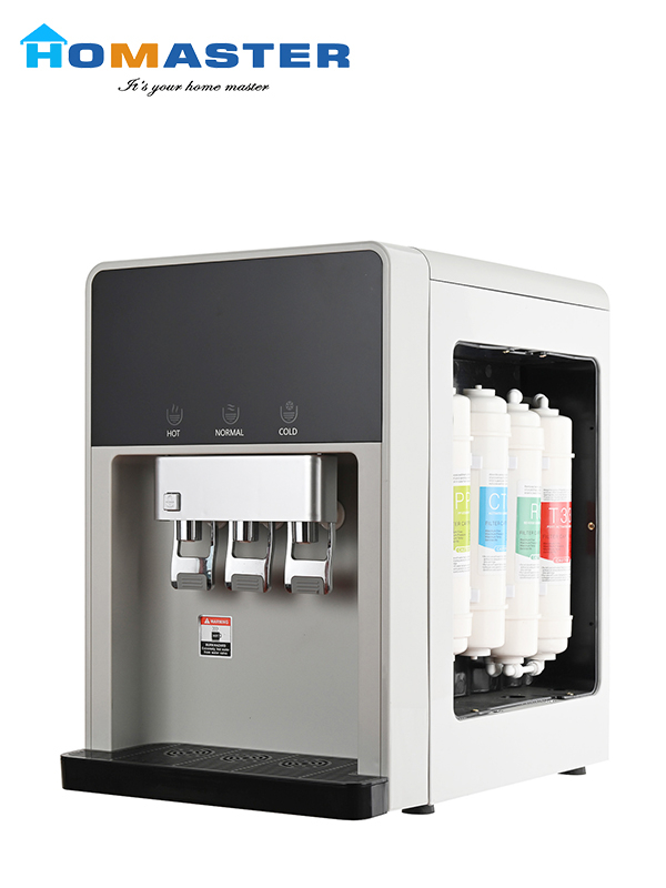 Counter Top Hot And Cold Pipeline Water Dispenser with Filtration