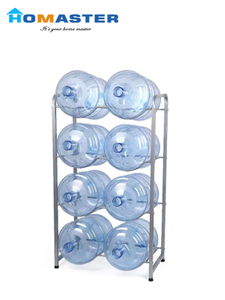 Large Storage White Metal Cradle for Bottled Water