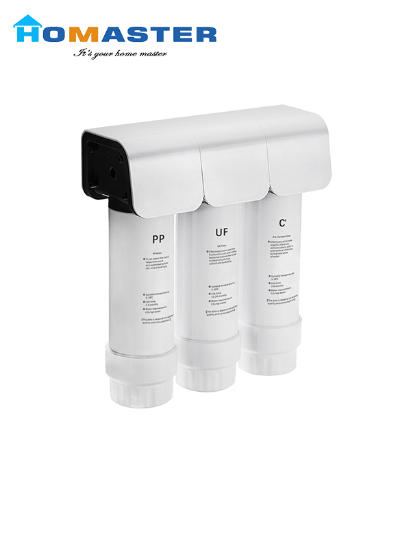 3 Stages Plastic Non-disposable UF Water Purifier