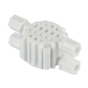 Plastic 4 Ways Leak Shut Off Valve for Water Filtration