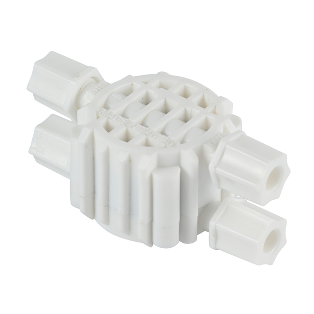 Plastic 4 Ways Leak Shut Off Valve for Water Filtration