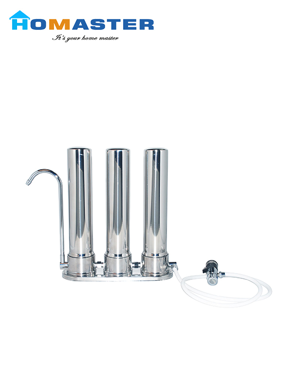 3 Stages Stainless Steel Counter Top Filter