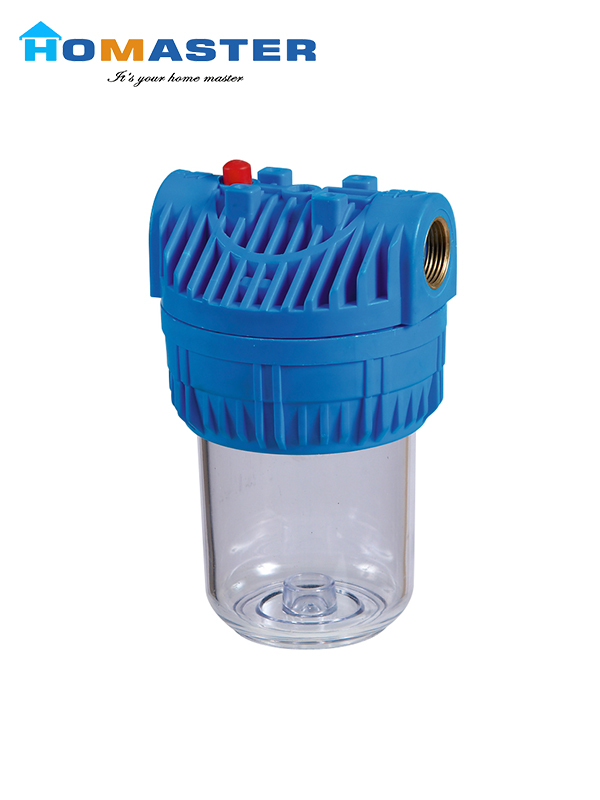 Clear Color 5 Inch In-line Water Filer Housing
