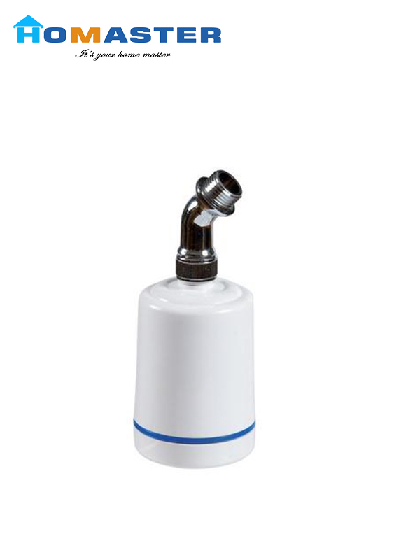 White & Zinc Plated Shower Filter for Bath 