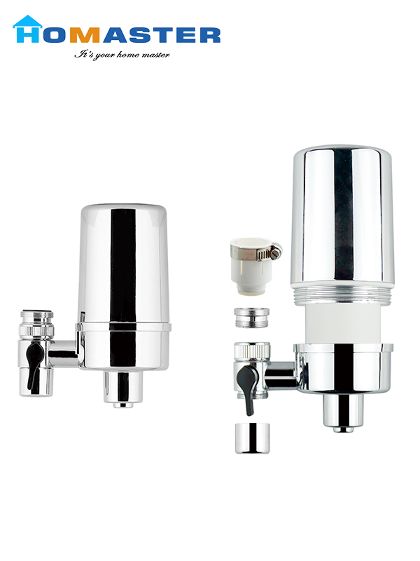 Household Chrome Plated Tap Water Filter Purifier