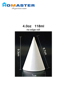 Disposable Conical Cup without Edge Roll for Stations