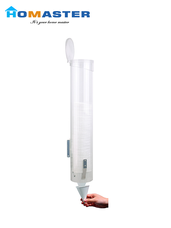 Cup Dispenser for Conical Cups with Screw Bracket