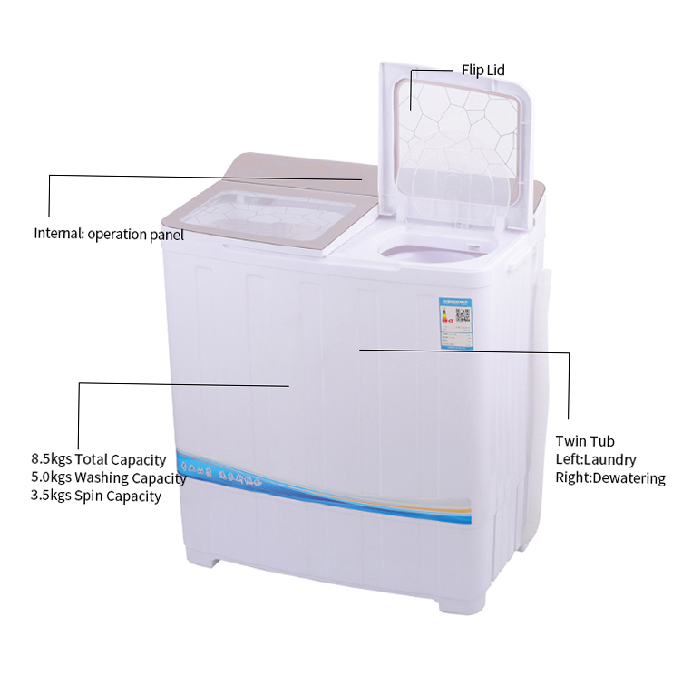 DC WASHING MACHINE(H-DWM-8.5KG)