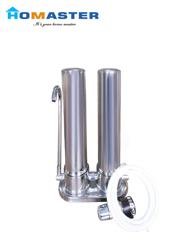 Stainless Steel 2 Stages Counter Top Water Purifier