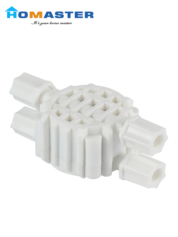 Plastic 4 Ways Leak Shut Off Valve for Water Filtration