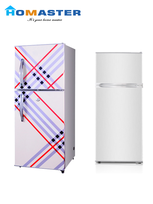 DC12V/24V 118L Silver Solar Fridge with Two Doors