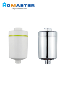 White & Zinc Plated Shower Filter for Bath 