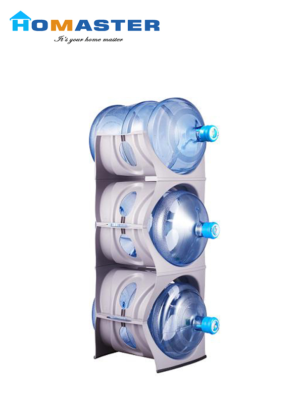 Floor Standing Plastic Water Bottle Cradle for Office