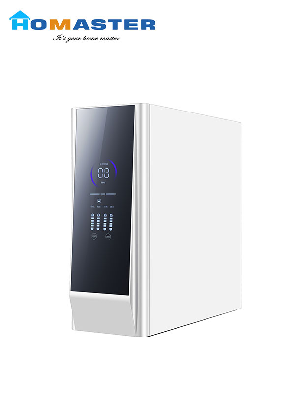 4 Stage Filtration 600G RO Water System big screen shows filter replace reminder and TDS data